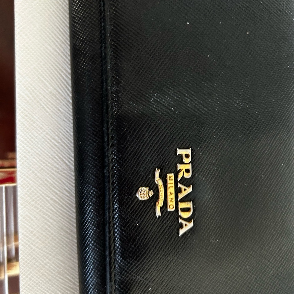 Prada Black Leather Wallet